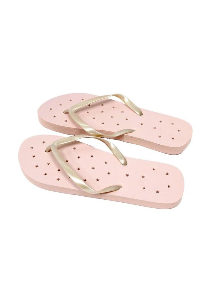 DAISO Women Beach Sandals - Stars - Pink - US 4-6 / EU 35-38 - Image 2